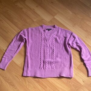 Banana Republic Lavender Cable Knit Sweater